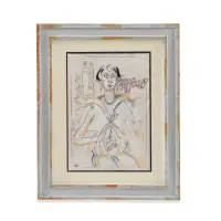 Tiffany by Baccio Maria Bacci, Tempera on paper, signed lower right recto, sold Oct 2025