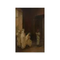 Interno arabo by Domenico Morelli, Oil on board, inscribed on the reverse, sold Oct 2025