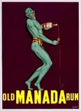 Old Manada Rum by Publicité Orcel, Color lithograph, La Lithotyp, Roquevaire, sold Sep 2026