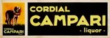 Cordial Campari Liquor by Leonetto Cappiello, Color lithograph, Les Nouvelles Affiches Cappiello, Paris - Torino, sold Sep 2026