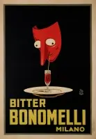 Bitter Bonomelli / Milano by Mario Pozzati, Color lithograph, Affiches MAGA, Paris-Milano, sold Sep 2026