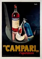Campari l'aperitivo by Marcello Nizzoli, Color lithograph, unknown printer, sold Sep 2026