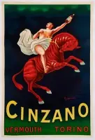 Cinzano by Leonetto Cappiello, Color lithograph, Ind, sold Sep 2026