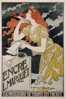 Encre L. Marquet by Eugene Grasset, Color lithograph, Affiches Artistiques, Paris, sold Sep 2026
