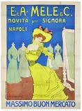 E. & A. Mele & Ci. / Novità per signora by Leonetto Cappiello, Color lithograph, Off, sold Sep 2026