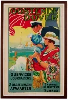 Oostende Dover by Jules Lentrein, Color lithograph, Aff, sold Sep 2026
