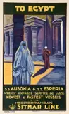 Sitmar Line to Egypt by Luigi Martinati, Color lithograph, Off, sold Sep 2026