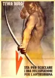 Tener duro! Sta per scoccare l'ora dell'espiazione per l'Antieuropa by Gino Boccasile, Offset, unknown printer, sold Sep 2026