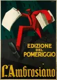 L’Ambrosiano by Mario Sironi, Color lithograph, Off, sold Sep 2026