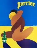 Perrier by Bernard Villemot, Offset, unknown printer, sold Sep 2026