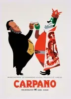 Carpano / Brindisi con Cavour by Armando Testa, Color lithograph, unknown printer, sold Sep 2026