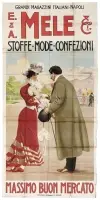 E. & A. Mele & Ci. / Stoffe mode confezioni by Achille Beltrame, Color lithograph, Off, sold Sep 2026