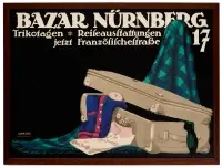 Bazar Nuernberg by Julius E.F. Gipkens, Color lithograph, Hollerbaum & Schmidt, Berlin, sold Sep 2026
