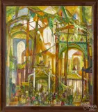 Untitled by Henry Pitz, oil on canvas, sold Jun 2015