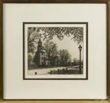 Untitled by Leonard Mersky, etching, sold Jun 2015