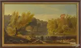 river landscape by Hermann Gustave Simon, oil on canvas, sold Jun 2015