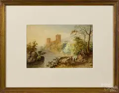 landscape by John Varley, watercolor, sold Jun 2015