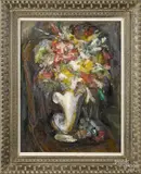still life by Theresa Bernstein, oil on board, sold Jun 2015