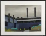 depicting Phoenix Steel by Klaus Grutzka, watercolor, sold Apr 2015