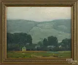 impressionist landscape by Herman More, oil on panel, sold Apr 2015