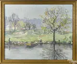 Untitled by Edward Willis Redfield, oil on canvas, offered Apr 2015