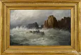 coastal scene by Harrison Bird Brown, oil on canvas, sold Apr 2015