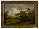 pastoral scene by Hermann Herzog, oil on canvas, offered Apr 2015