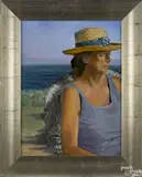 portrait of a woman by Anna B. McCoy, 2003, oil on linen, offered Apr 2015