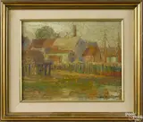 harbor scene by Emile Albert Gruppe, oil on board, offered Apr 2015