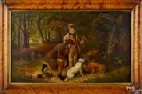 landscape with hunters by Edmund Aylburton Willis, oil on canvas, sold Apr 2015