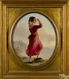 depicting an Italian woman with a child by John Gadsby Chapman, oil on board, offered Apr 2015