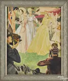 illustration by R. John Holmgren, watercolor and gouache, offered Apr 2015