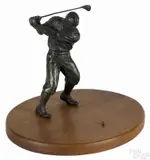 of golfer by Joseph Brown, bronze, offered Apr 2015