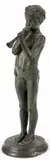 of a boy with a horn by Edith Field, patinated bronze, sold Mar 2015