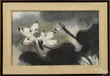 of a flower by Diana Kan, watercolor on silk, sold Mar 2015