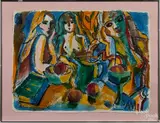 Untitled by Arnold Wood, watercolor and gouache, sold Mar 2015