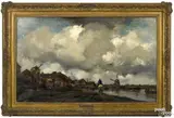 Dutch landscape by George Henry Bogert, oil on canvas, offered Mar 2015