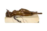 Untitled by Naughty Figural Cigar Cutter, Bronze on Marble, sold Jan 2026