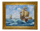 Untitled by Walter Haskell Hinton, Oil On Canvas On Board Painting, sold Jan 2026