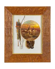 Untitled by Meyer Straus, oil on board painting, sold Jan 2026