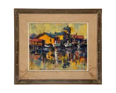 Untitled by Ben Abril, Oil on Canvas Painting, sold Jan 2026