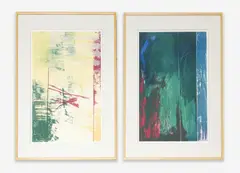 Cross Roads / Mazda (2 Works) by Robert Rector, lithograph, sold Sep 2023