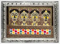 Untitled (Four Skulls) by Rodolfo Morales, mixed media collage (paper and fabric), sold Sep 2023