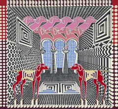 Untitled (Architectural Dogs) by Pedro Friedeberg, serigraph, sold Sep 2023