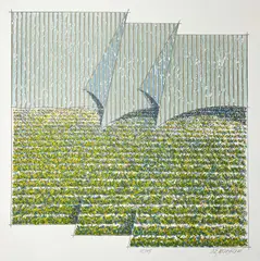 Untitled (Landscape) by Hugo de Marziani, serigraph, sold Sep 2023