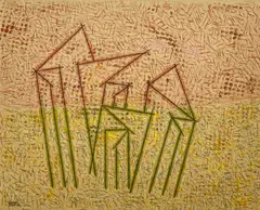Paisaje by Hugo de Marziani, 2001, acrylic on canvas, sold Sep 2023