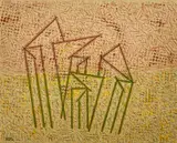Paisaje by Hugo de Marziani, 2001, acrylic on canvas, sold Sep 2023