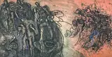 Untitled (Figural Group) by Alfredo de Vicenzo, 1971, etching, sold Sep 2023