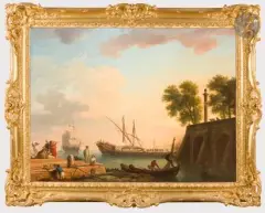 Vue des galères de Naples by Joseph Vernet, Toile, sold Jun 2022