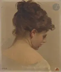 Profil de Danseuse by Isidore Pils, Toile d’origine (n°, sold Jun 2022